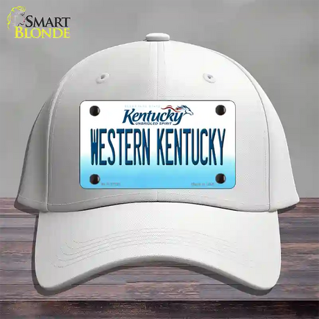 Western Kentucky Novelty License Plate Hat Tag Cotton / White