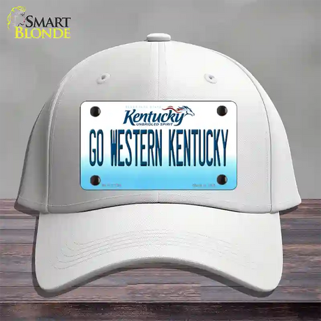 Go Western Kentucky Novelty License Plate Hat Tag Cotton / White