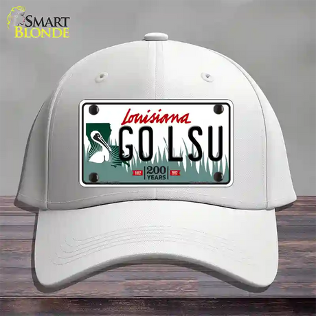 Go LSU Novelty License Plate Hat Tag Cotton / White