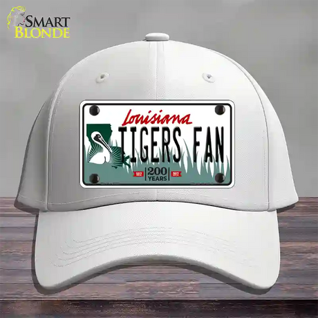 Louisiana Tigers Fan Novelty License Plate Hat Tag Cotton / White