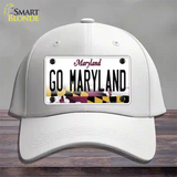 Go Maryland Novelty License Plate Hat Tag Cotton / White