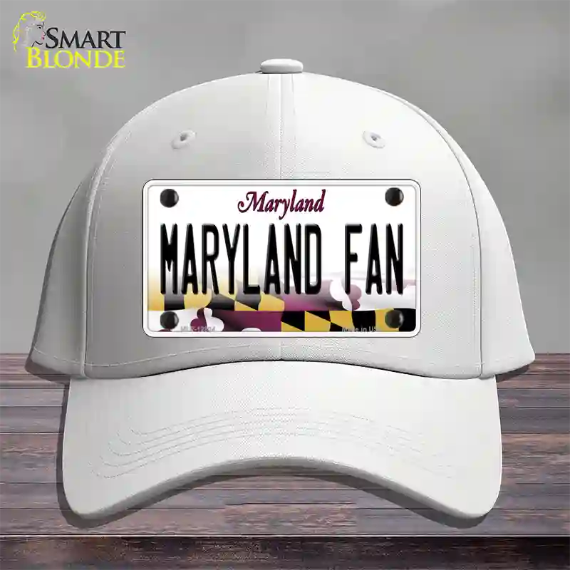 Maryland Fan Novelty License Plate Hat Tag Cotton / White