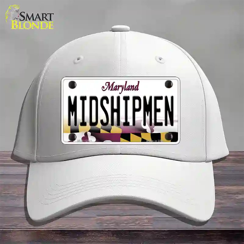 Midshipmen Novelty License Plate Hat Tag Cotton / White