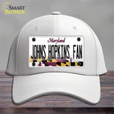 Johns Hopkins Fan Novelty License Plate Hat Cotton / White