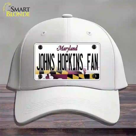 Johns Hopkins Fan Novelty License Plate Hat Cotton / White