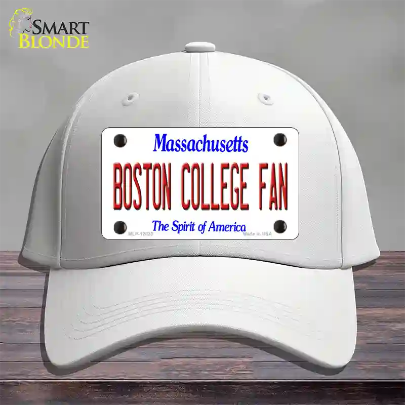 Boston College Fan Novelty License Plate Hat Cotton / White