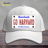 Go Harvard Novelty License Plate Hat Cotton / White