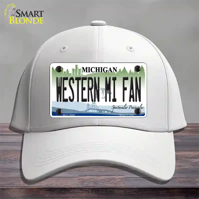 Western Michigan Fan Novelty License Plate Hat Cotton / White