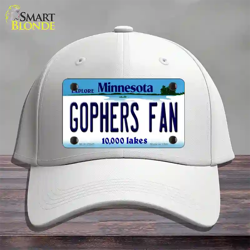 Gophers Fan Novelty License Plate Hat Cotton / White