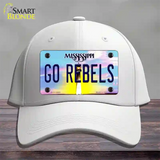 Go Rebels Novelty License Plate Hat Cotton / White