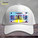 Bulldogs Fan Mississippi Novelty License Plate Hat Cotton / White