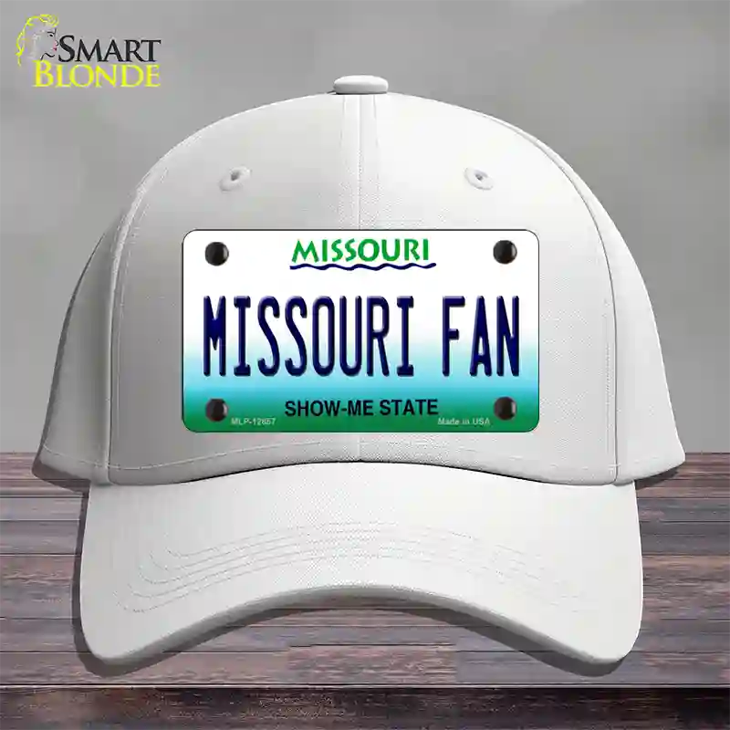 Missouri Fan Novelty License Plate Hat Cotton / White