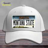 Montana State Univ Novelty License Plate Hat Cotton / White