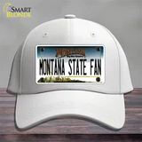 Montana State Fan Novelty License Plate Hat Cotton / White