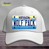 Wolf Pack Novelty License Plate Hat Cotton / White