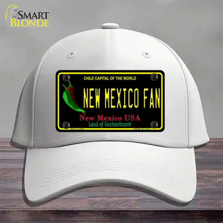 New Mexico Fan Novelty License Plate Hat Cotton / White