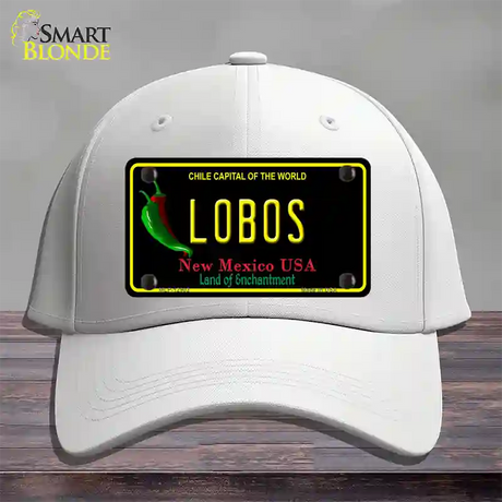 Lobos Novelty License Plate Hat Cotton / White