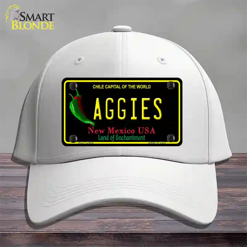 Aggies Novelty License Plate Hat Cotton / White