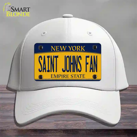 Saint Johns Fan Novelty License Plate Hat Cotton / White