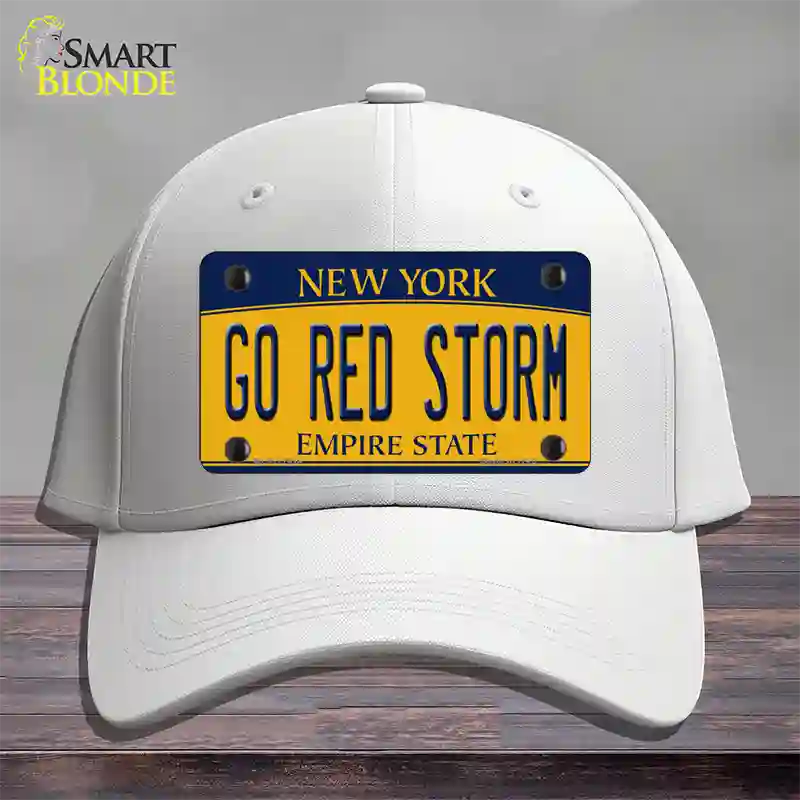 Go Red Storm Novelty License Plate Hat Cotton / White