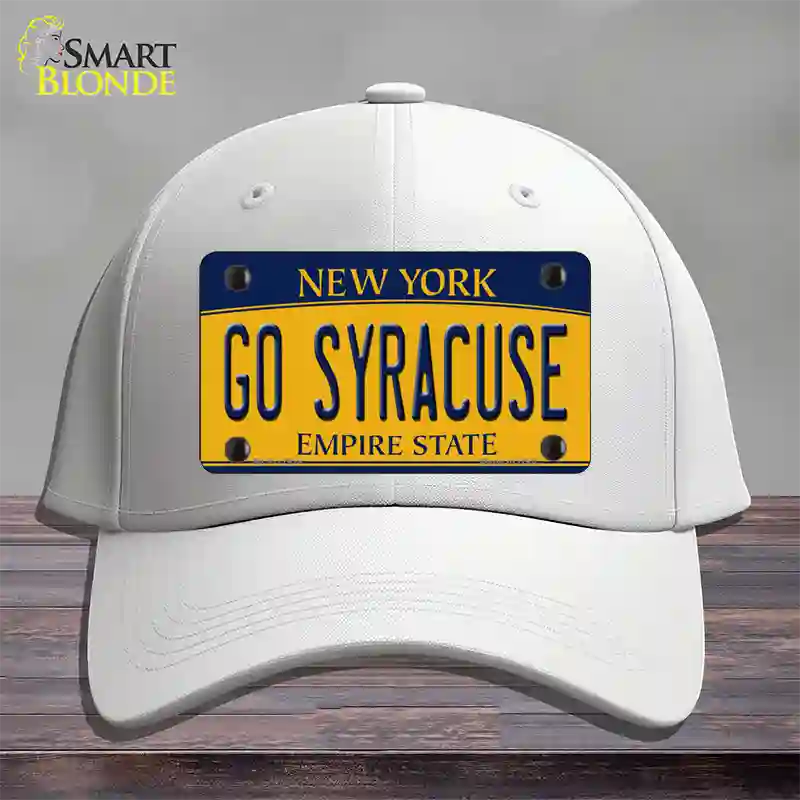 Go Syracuse Novelty License Plate Hat Cotton / White