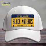 Black Knights Novelty License Plate Hat Cotton / White