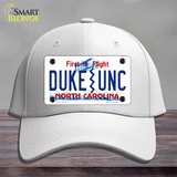 Duke | UNC Novelty License Plate Hat Cotton / White