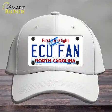 East Carolina Univ Fan Novelty License Plate Hat Cotton / White