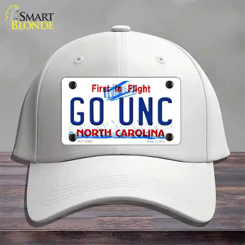 Go Univ North Carolina Novelty License Plate Hat Cotton / White