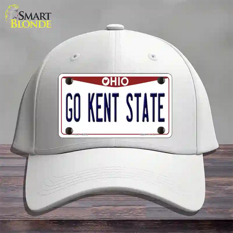 Go Kent State Novelty License Plate Hat Cotton / White