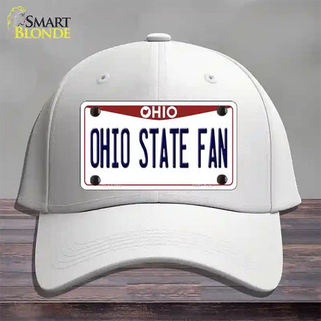 Ohio State Fan Novelty License Plate Hat Cotton / White