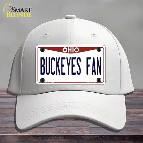 Buckeyes Fan Novelty License Plate Hat Cotton / White