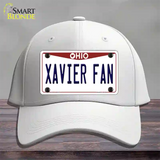 Xavier Fan Novelty License Plate Hat Cotton / White