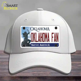 Oklahoma Fan Novelty License Plate Hat Cotton / White