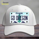 Go Oregon Novelty License Plate Hat Cotton / White