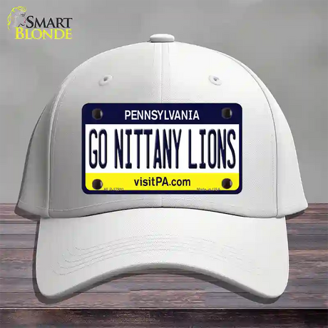 Go Nittany Lions Novelty License Plate Hat Cotton / White