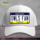 Owls Fan Novelty License Plate Hat Cotton / White