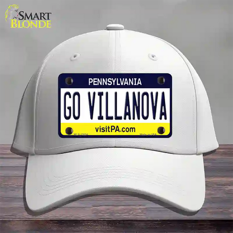 Go Villanova Novelty License Plate Hat Cotton / White