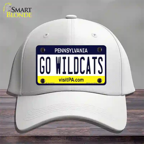 Go Wildcats Pennsylvania Novelty License Plate Hat Cotton / White