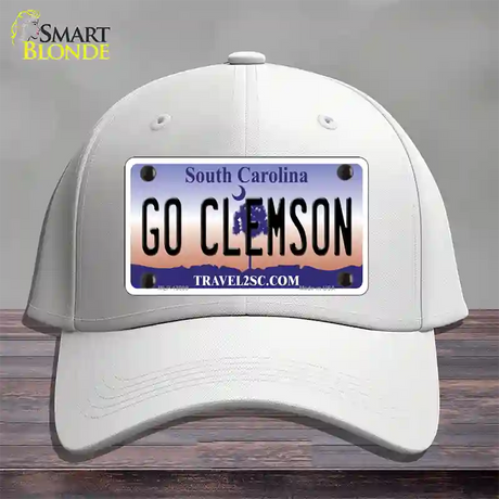 Go Clemson Novelty License Plate Hat Cotton / White