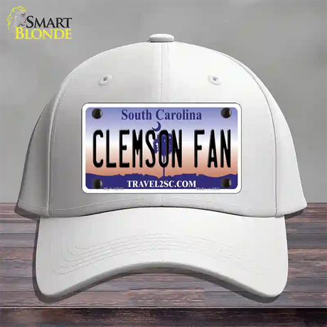 Clemson Fan Novelty License Plate Hat Cotton / White