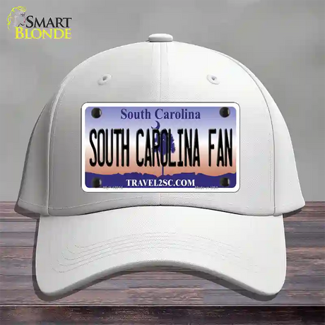 South Carolina Fan Novelty License Plate Hat Cotton / White