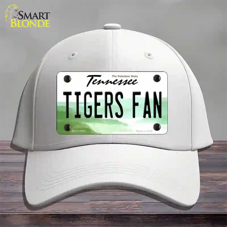 Tennessee Plate Tigers Fan Novelty License Plate Hat Cotton / White