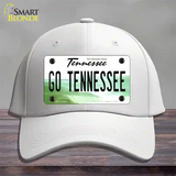 Go Tennessee Novelty License Plate Hat Cotton / White