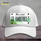 Go Vanderbilt Novelty License Plate Hat Cotton / White