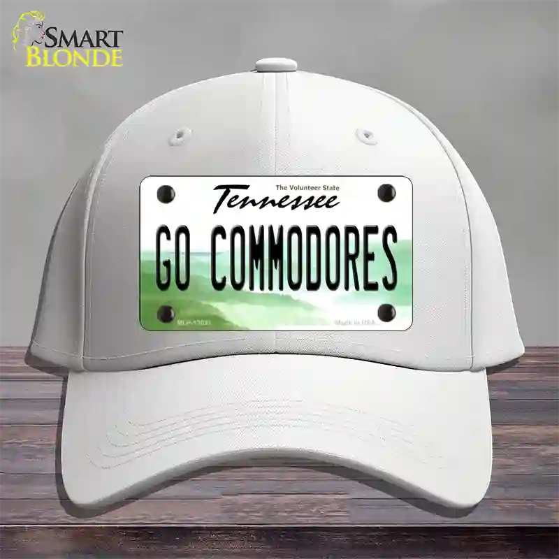 Go Commodores Novelty License Plate Hat Cotton / White