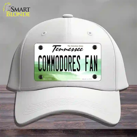 Commodores Fan Novelty License Plate Hat Cotton / White