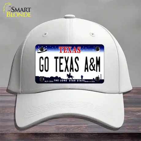 Go Texas A&M Novelty License Plate Hat Cotton / White