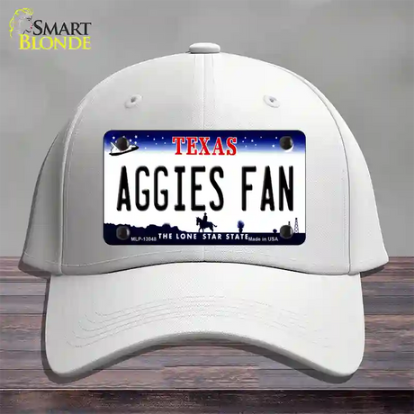 Aggies Fan Texas Novelty License Plate Hat Cotton / White