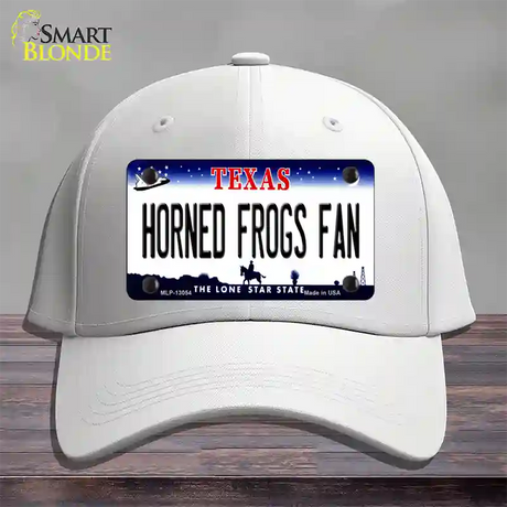 Horned Frogs Fan Novelty License Plate Hat Cotton / White